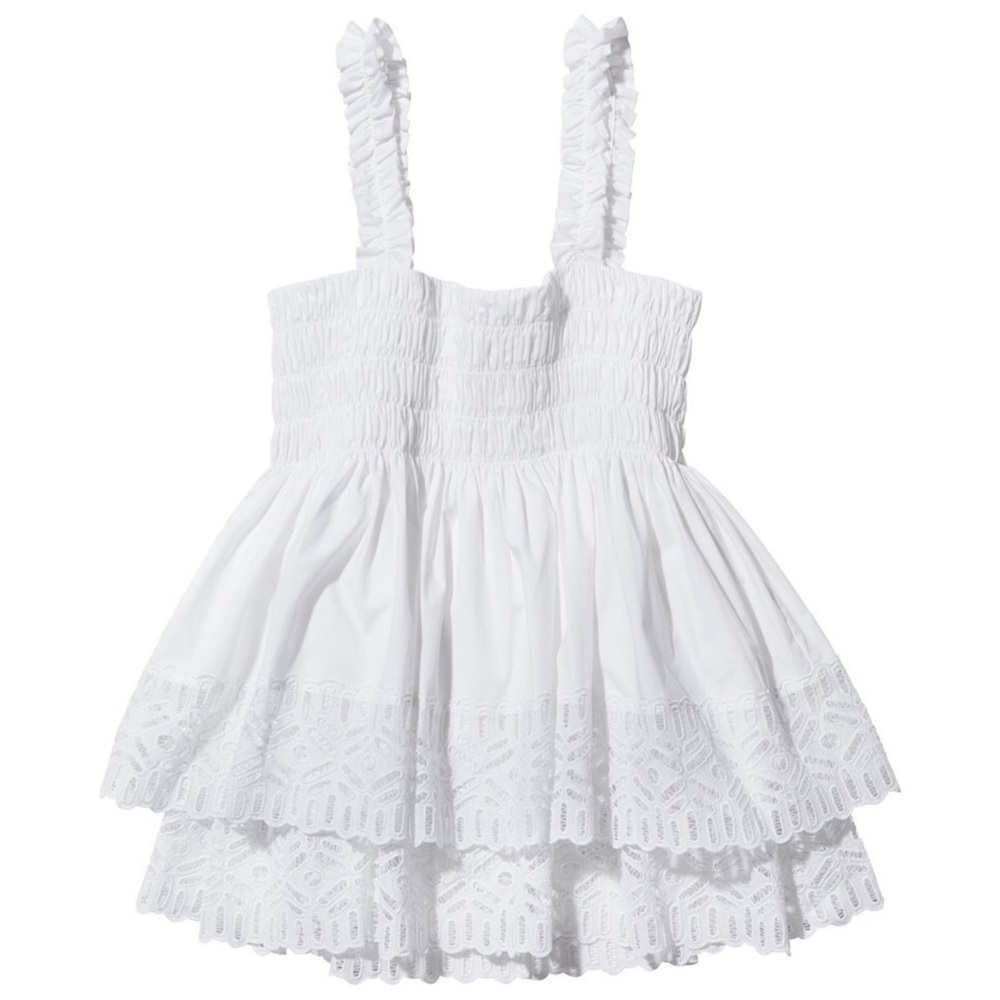 NEW TORY BURCH WHITE SLEEVELESS TOP - Picture 8 of 9